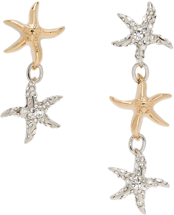 Photo: Versace Silver & Gold Barocco Sea Drop Earrings