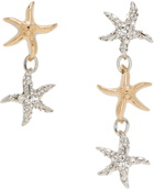 Versace Silver & Gold Barocco Sea Drop Earrings