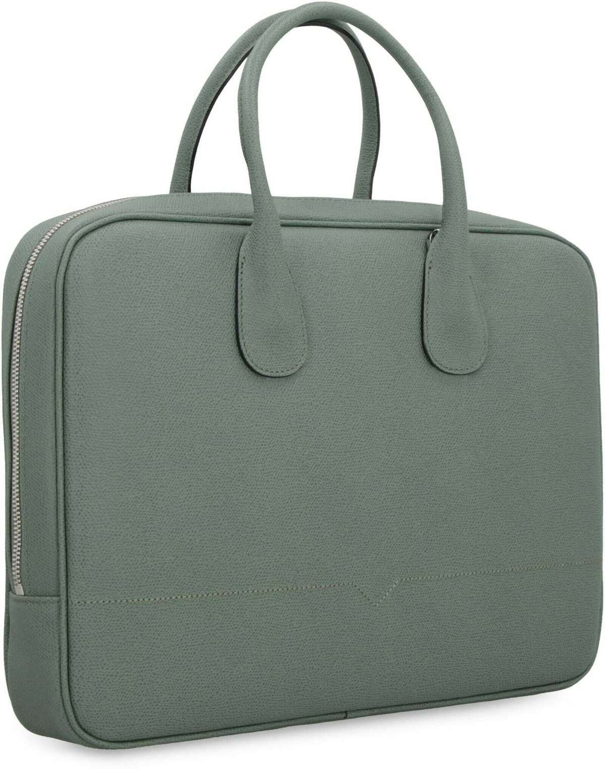 Valextra My Logo Leather Briefcase