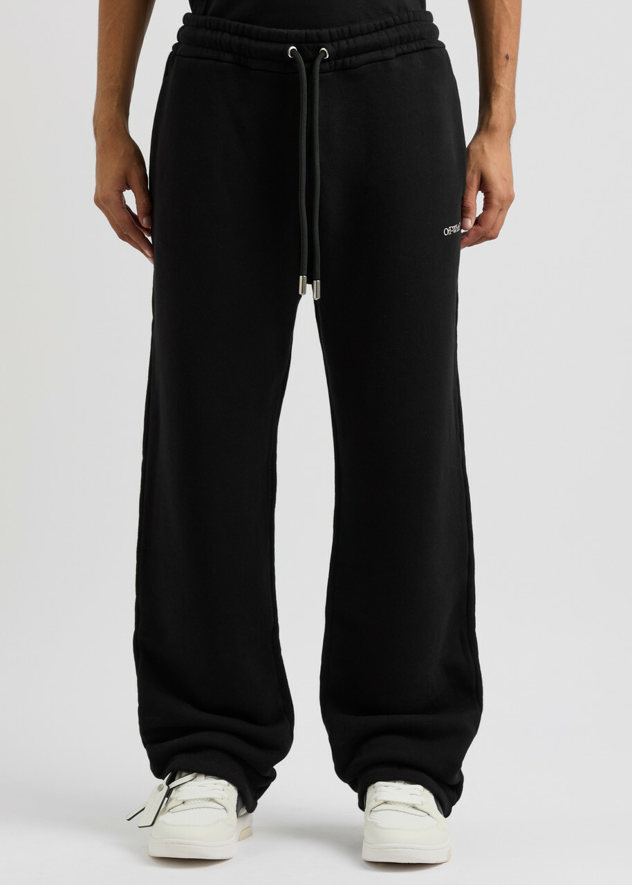 Off-white Vanish Arrow Logo Cotton Sweatpants Black