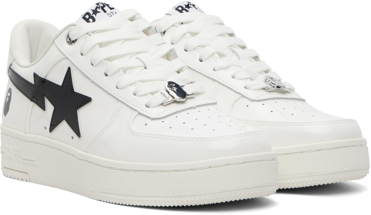 BAPE White & Black BAPE STA #2 Sneakers