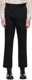 WACKO MARIA Black Double Pleated Chino Trousers