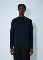 Stone Island Rib Logo Patch Sweater