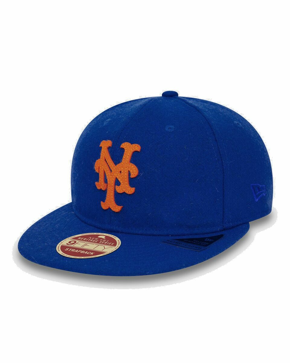 Photo: New Era Heritage Series 9 Fifty New York Mets Otc Blue - Mens - Caps
