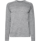 Lululemon - Metal Vent Tech Mélange Stretch-Jersey T-Shirt - Gray