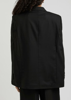 Bettter Fran Cape-effect Wool-blend Blazer Black