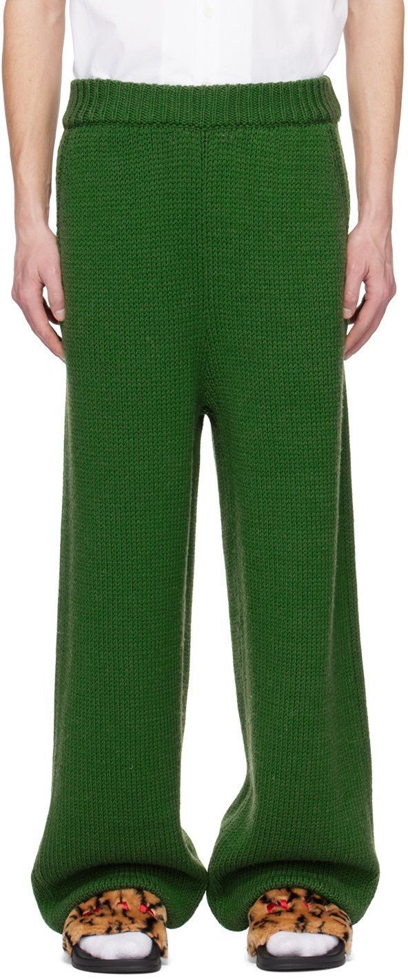 Marni Green Wide Lounge Pants Marni