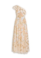 Needle & Thread Baroque Sequin-embellished Tulle Gown Cream