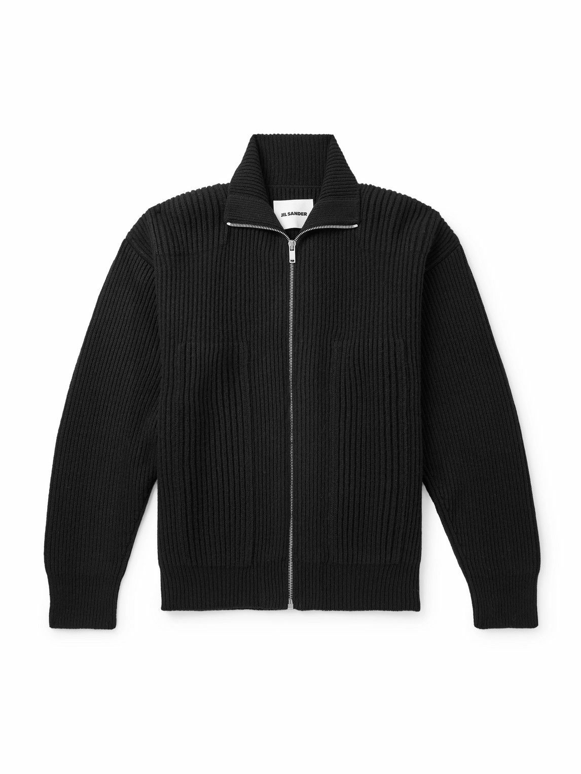 Jil Sander Men's Plus Chunky Knit Jumper in Black Jil Sander