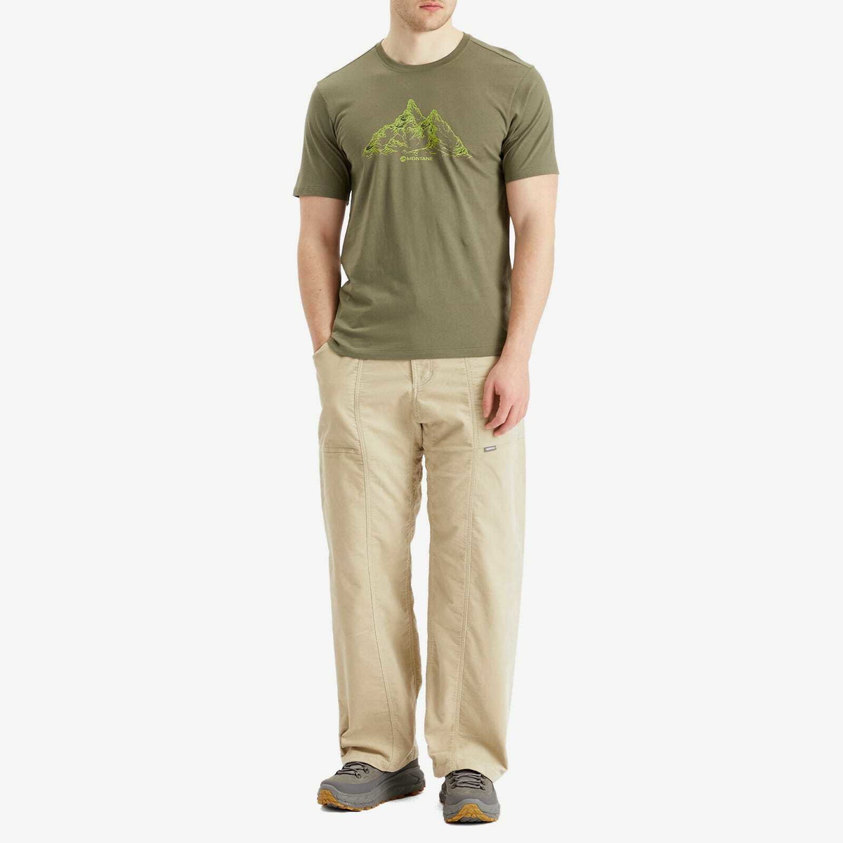 Montane Men's Dual Mountain T-Shirt in Caper