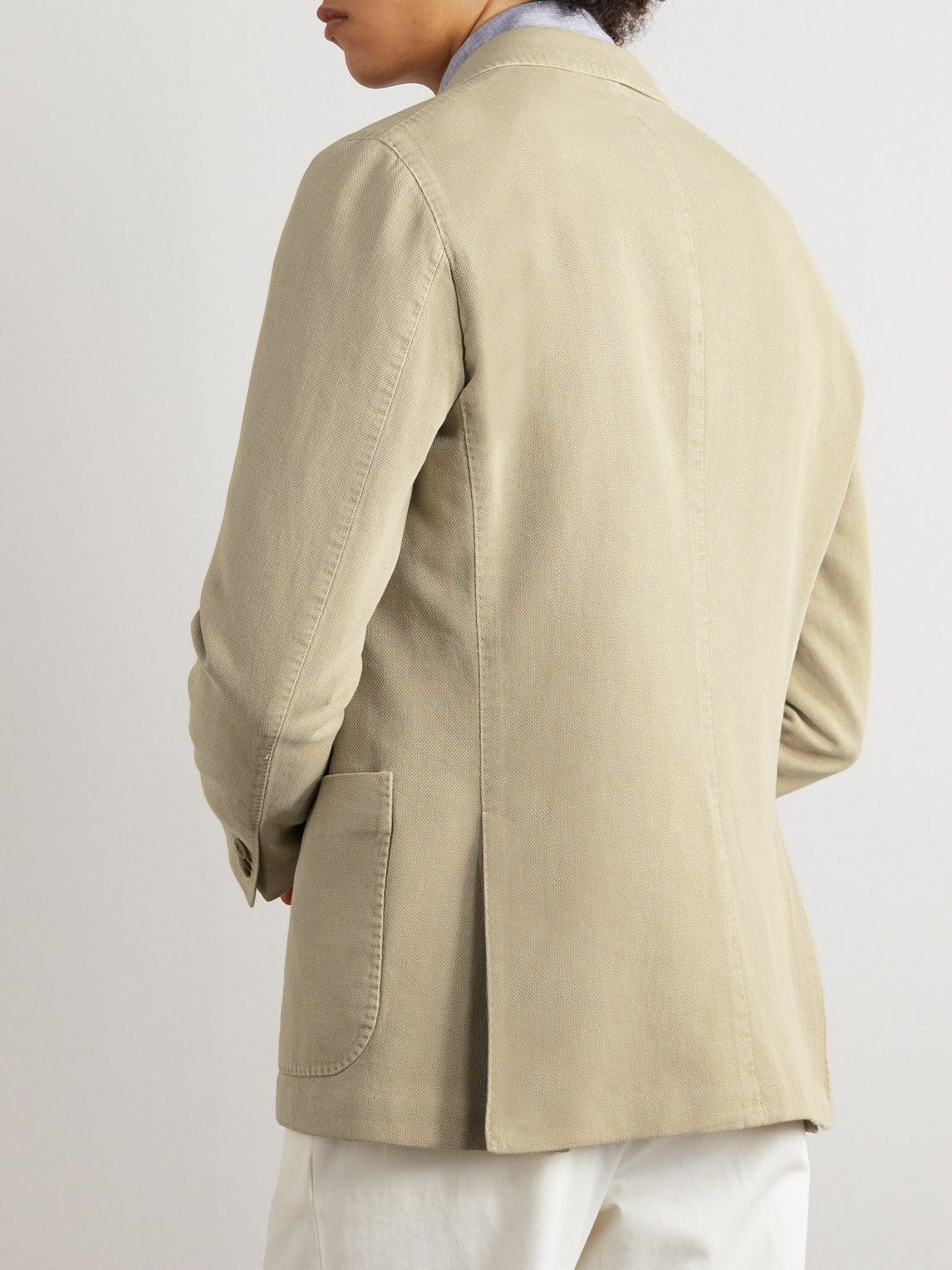 Incotex - Montedoro Slim-Fit Cotton and Ramie-Blend Blazer - Neutrals
