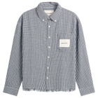 Bram's Fruit Men's Distressed Farmer’s Shirt LS in Black