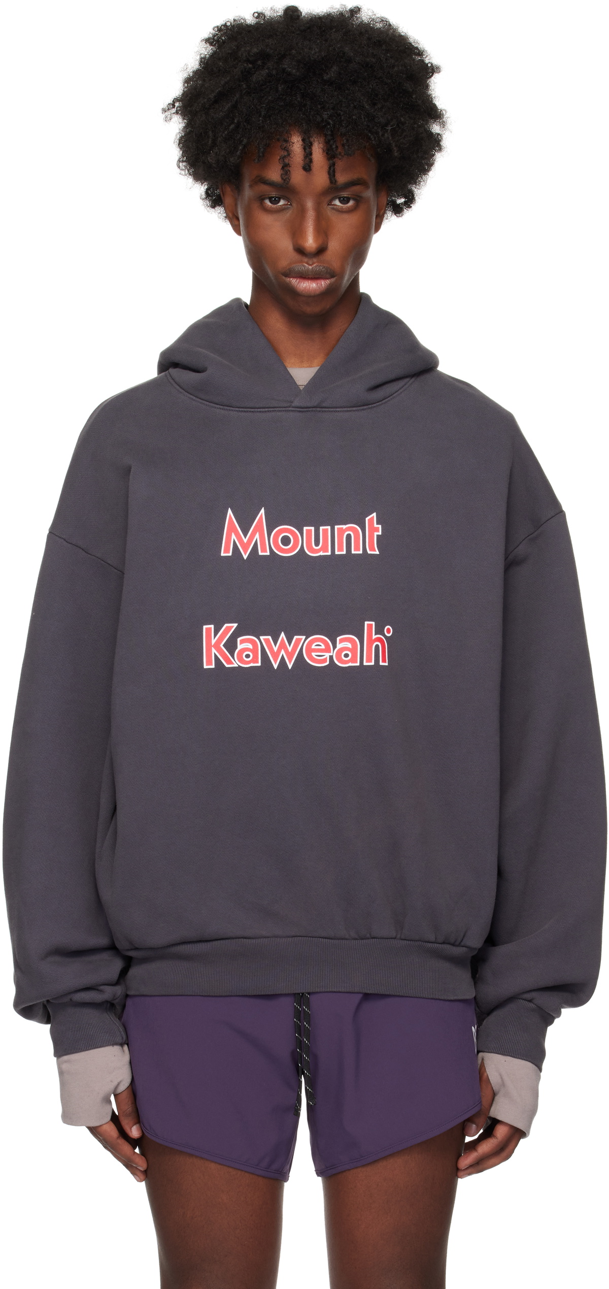 District Vision Gray California Cotton Hoodie
