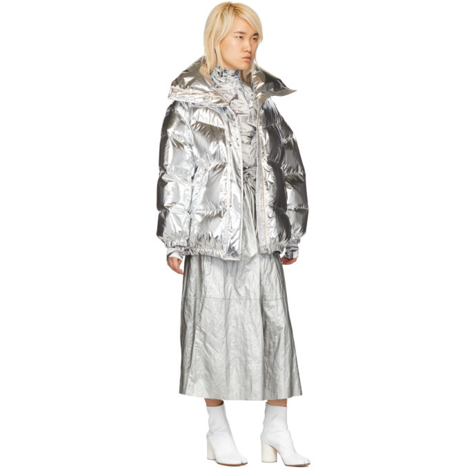 MM6 Maison Martin Margiela Silver Limited Edition Puffer Down
