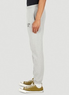 English Logo Print Track Pants in Grey