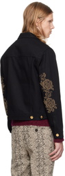 Ernest W. Baker Black Studded Denim Jacket