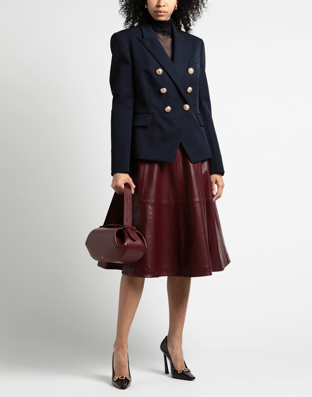 Balmain Womens Blazer Midnight in Blue