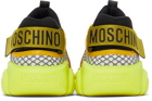 Moschino Black & Yellow Strap Teddy Sneakers