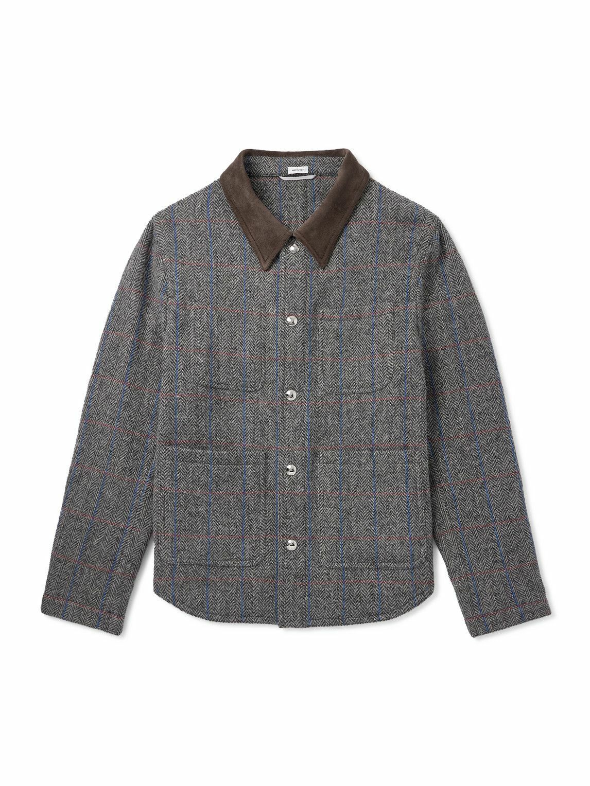 Thom Browne - Checked Cotton-Tweed Shirt Jacket - Blue Thom