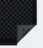 Gucci GG jacquard wool-blend scarf