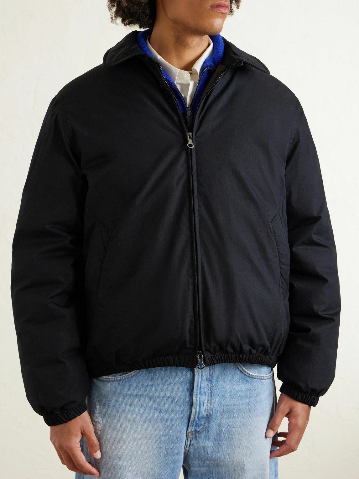 Our Legacy - Avenue Padded Cotton-Blend Shell Bomber Jacket - Black