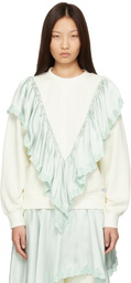 Sandy Liang Off-White Tumble Sweatshirt