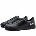 Givenchy Men's City Sport Back Logo Sneakers in Black/White