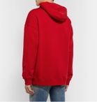 Givenchy - Logo-Print Loopback Cotton-Jersey Hoodie - Red