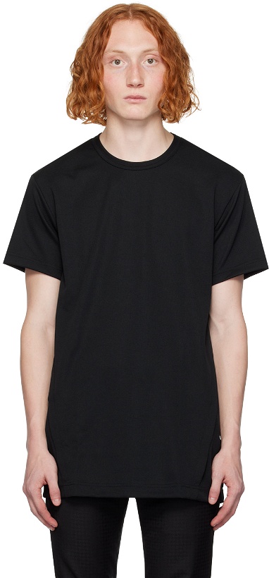 Photo: Comme des Garçons Homme Plus Black Paneled T-Shirt