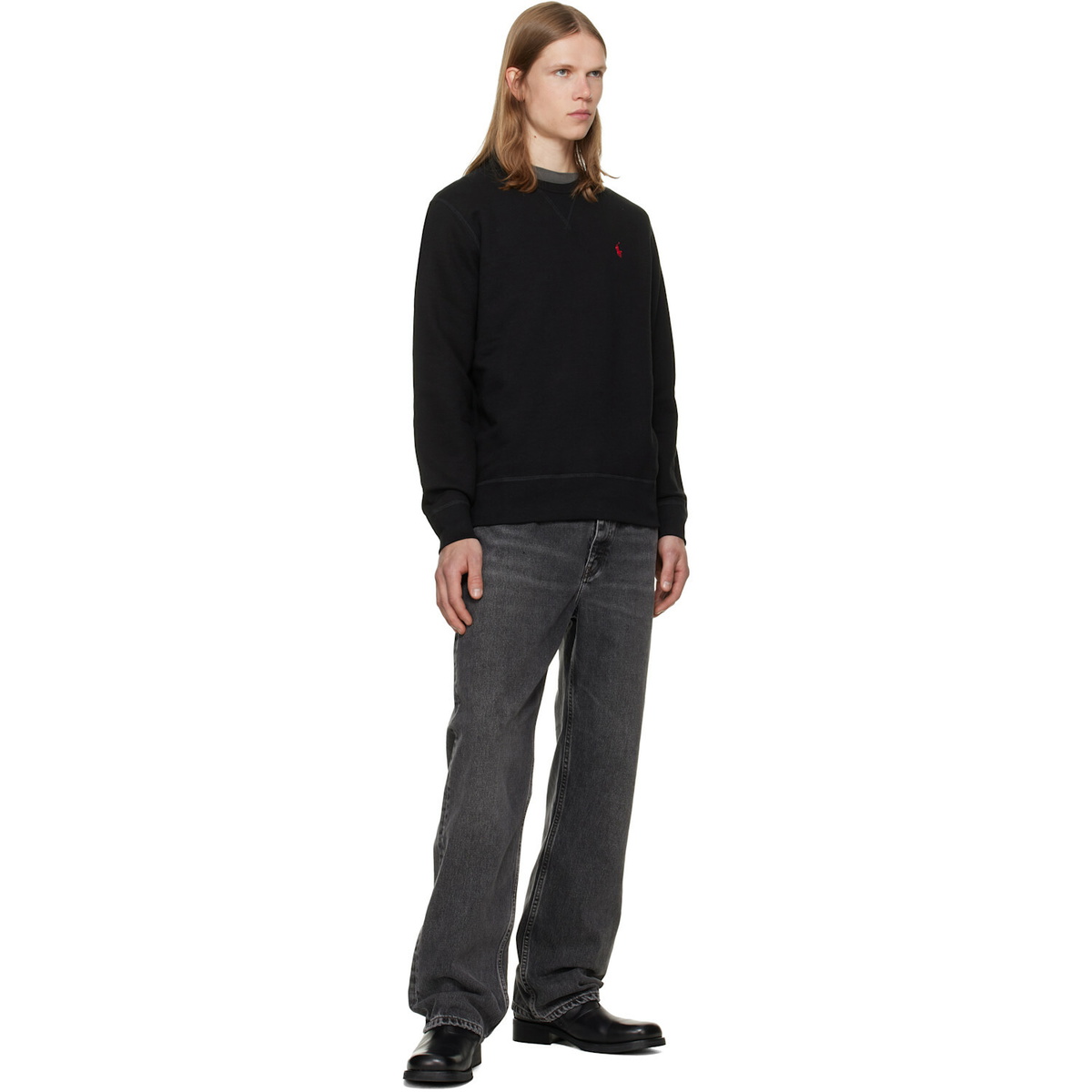 Polo Ralph Lauren Black 'The RL Fleece' Sweatshirt
