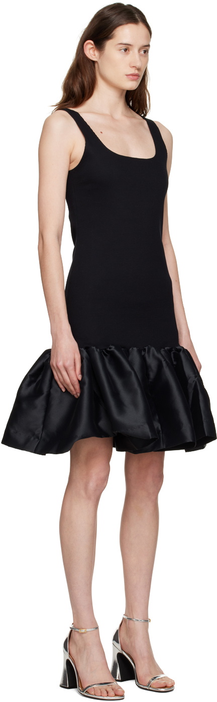 Marques Almeida Black Puff Hem Minidress