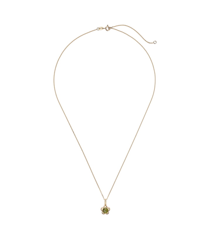 Photo: Stone and Strand Kensington 14kt gold necklace with peridot