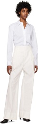 GIA STUDIOS White Pleated Trousers