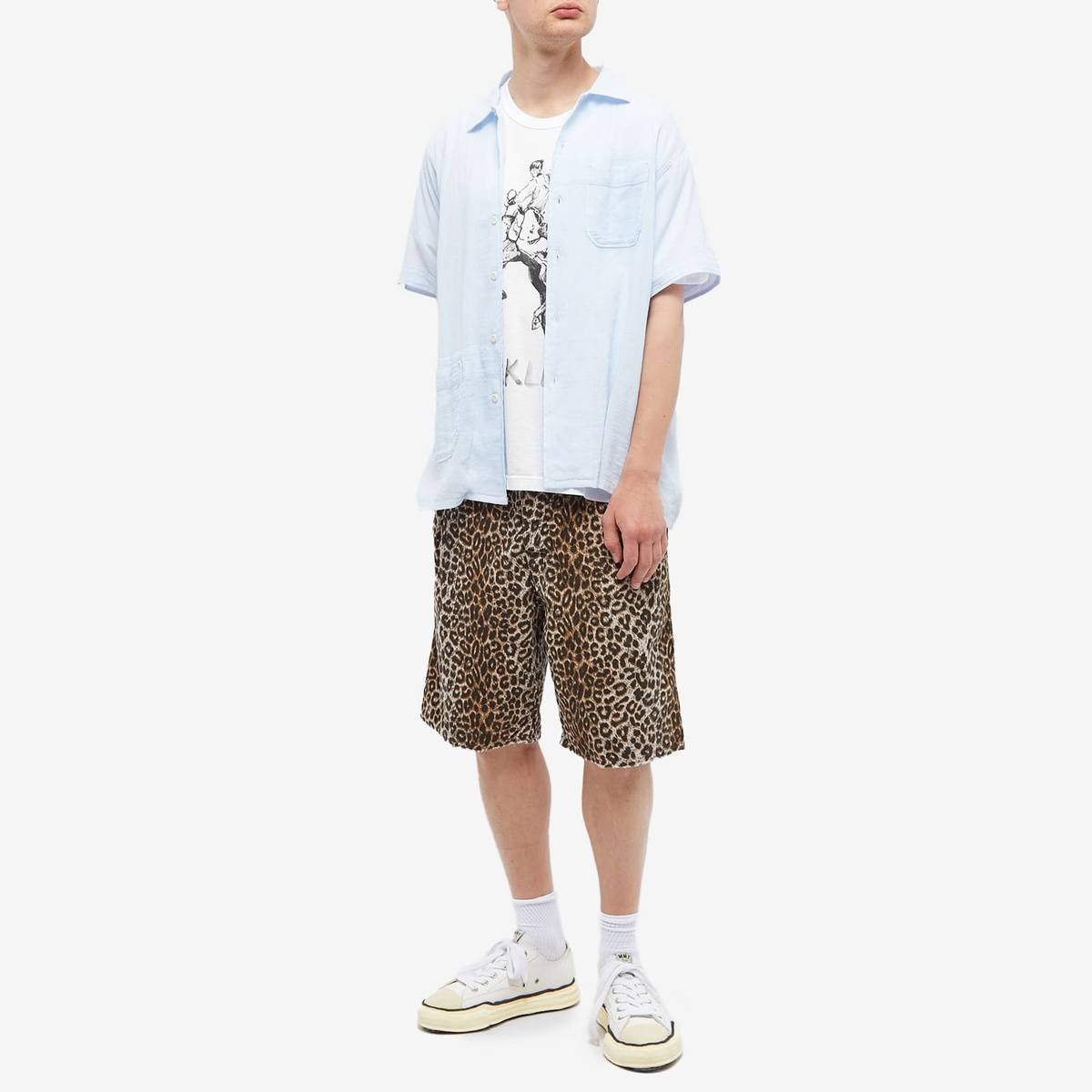 Visvim Men's Vivism Jumbo Buckle Up T-Shirt in White Visvim