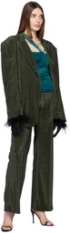 VAILLANT Green Flared Trousers