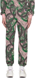 NEEDLES Green Zipped Sweatpants