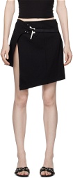 HELIOT EMIL Black Caliche Miniskirt