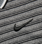 Nike Golf - Vapor Contrast-Tipped Striped Dri-FIT Golf Polo Shirt - Gray