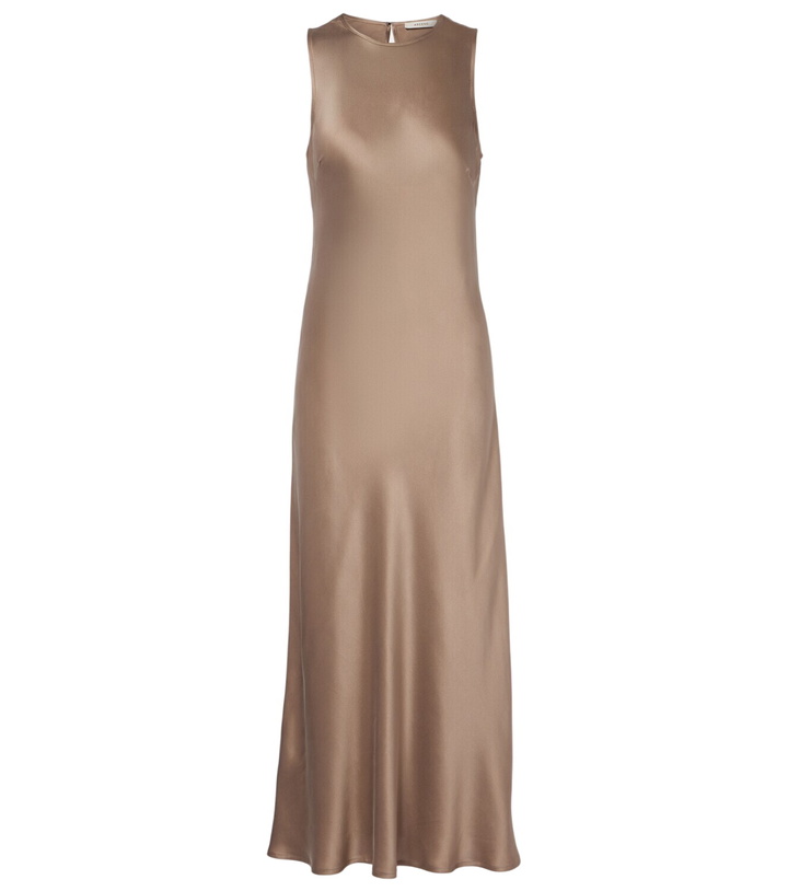 Photo: Asceno Valencia silk charmeuse maxi dress