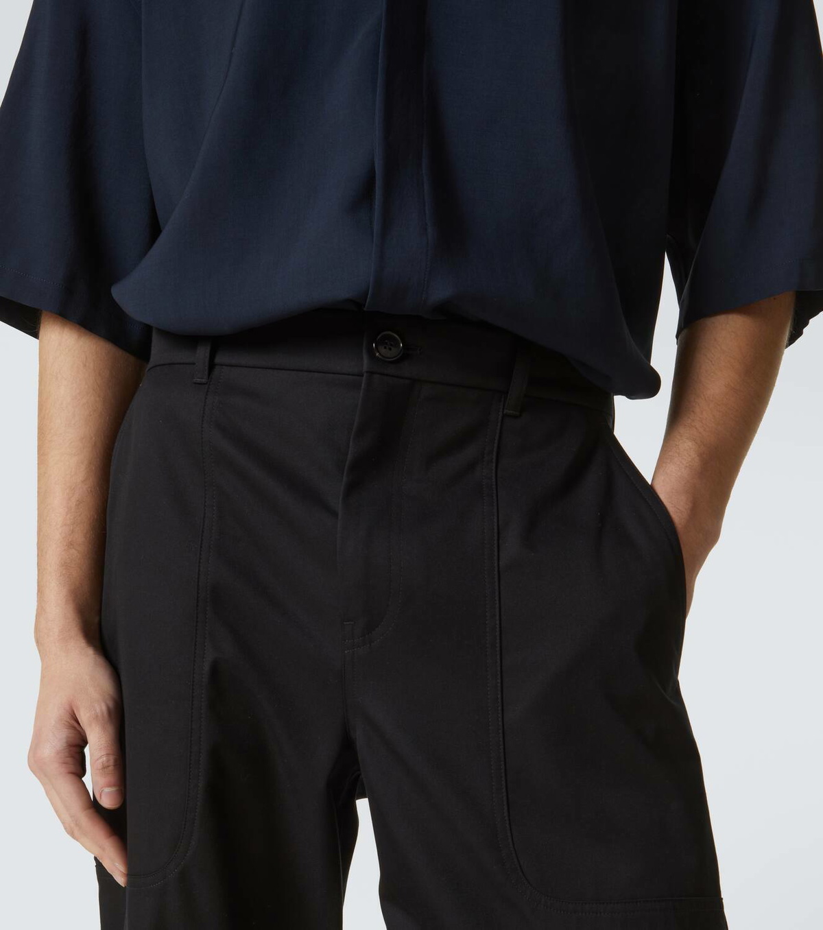 Loewe Cotton and silk cargo pants