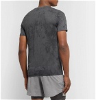 Nike Running - Tech Pack Printed Stretch-Mesh Running T-Shirt - Dark gray