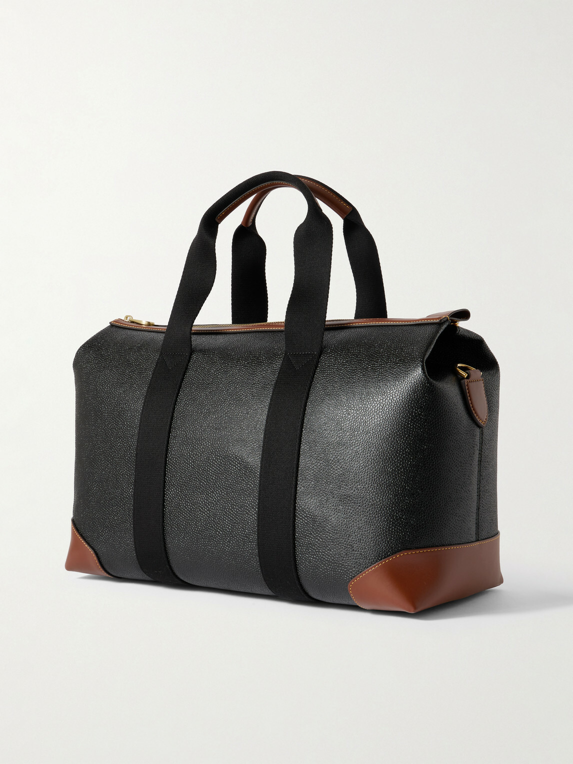 Mulberry - Heritage Day Clipper Small Leather-Trimmed Scotchgrain Weekend Bag