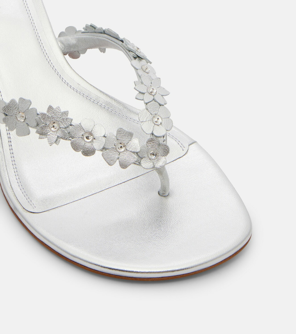 Amina Muaddi Janis embellished leather thong sandals