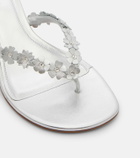 Amina Muaddi Janis embellished leather thong sandals