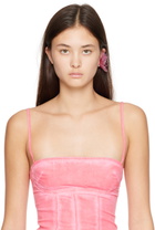 La Manso Pink & Silver Tetier Bijoux Edition Tempus Rosita Single Ear Cuff
