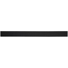 Saint Laurent Black and Silver Square Monogramme Belt