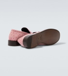 Acne Studios Ostrich-effect leather loafers
