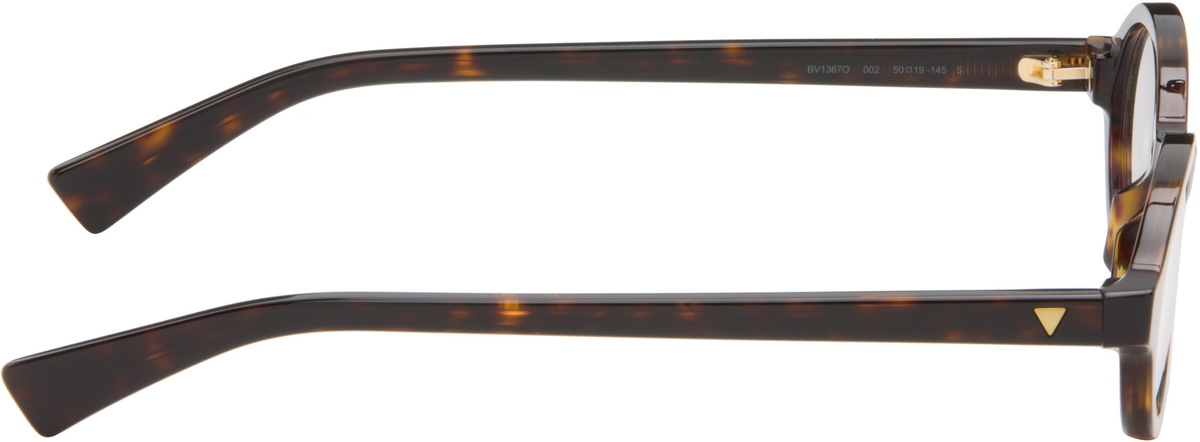 Bottega Veneta Brown Classic Oval Glasses