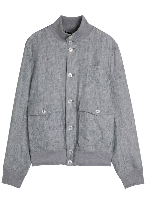 Photo: Dolce & Gabbana Linen Blazer Grey