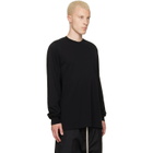 Rick Owens Black Tower Short Crewneck LS T-shirt